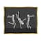 Stupell Industries Three Dancing Skeletons Framed Floater Canvas Wall Art